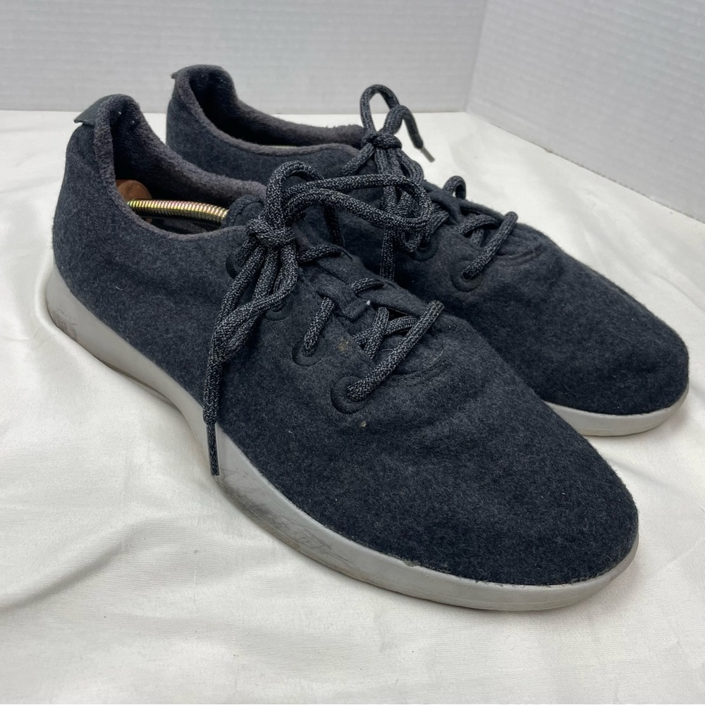 Allbird’s Wool Runners Sneakers Athletic Running Lace Up Grey Black Men Size 11